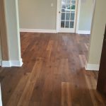 Residential hardwood flooring installation