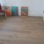 Light wood flooring installation