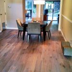 Dinning room hardwood flooring installation